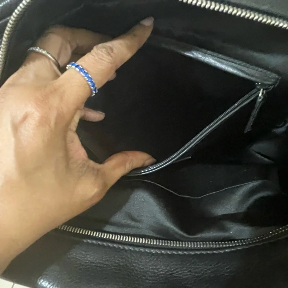 Yves Saint Laurent EUC Sac Lover black Leather Shoulder vintage Handbag ✨ - Picture 10 of 17